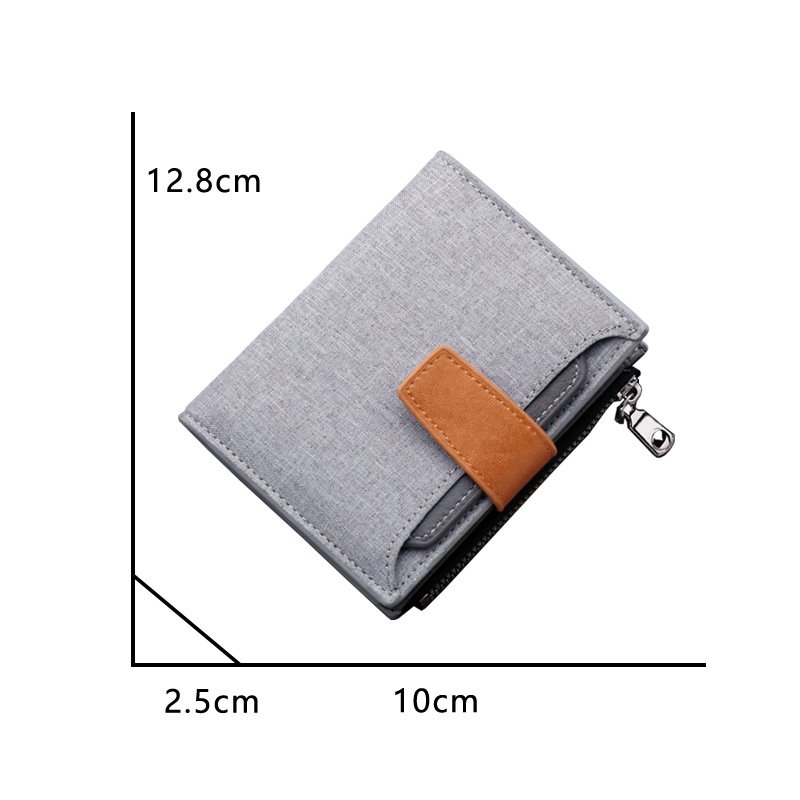Men Wallet Canvas and PU Leather Gray/blue/black Short Male Purse Hasp/zipper Credit Card Holder Case Wallet for Men Money Bag 6 Men Wallet Canvas and PU Leather Gray/blue/black Short Male Purse Hasp/zipper Credit Card Holder Case Wallet for Men Money Bag 6